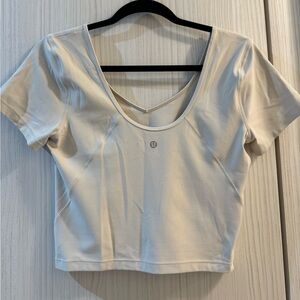 Lululemon align tee shirt. White. Size 8